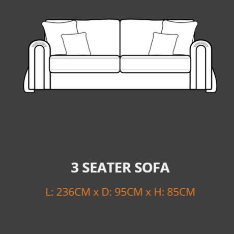 Lebus 3 Seater Sofa Lebus Charlie 3 Seater Sofa