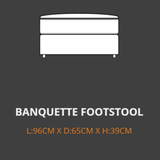 Your Home Furniture of Newark Foot Stool Lebus Grantley Banquette