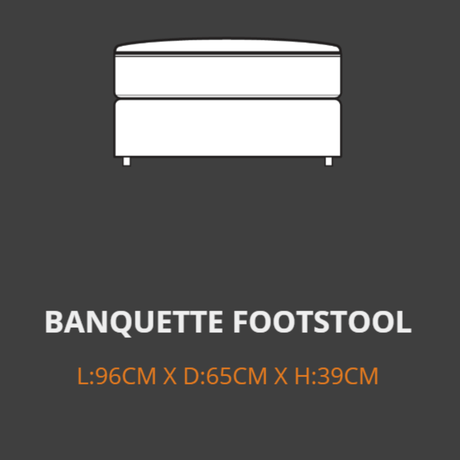 Your Home Furniture of Newark Foot Stool Lebus Grantley Banquette