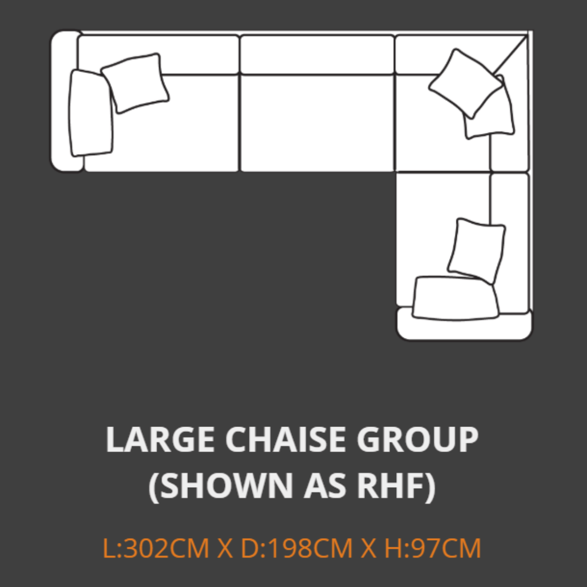 Your Home Furniture of Newark Chaise Sofa Lebus Grantley Large Chiase Sofa