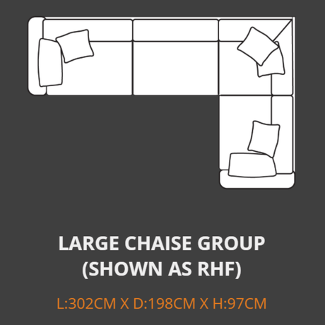 Your Home Furniture of Newark Chaise Sofa Lebus Grantley Large Chiase Sofa