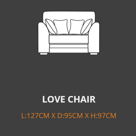 Your Home Furniture of Newark Love Chair Lebus Grantley Love Chair