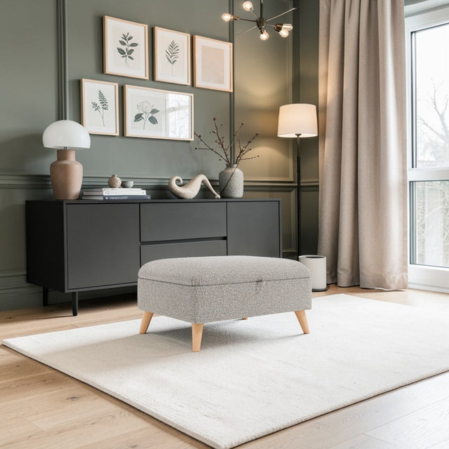 Your Home Furniture of Newark Foot Stool Lebus Grantley Storage Footstool