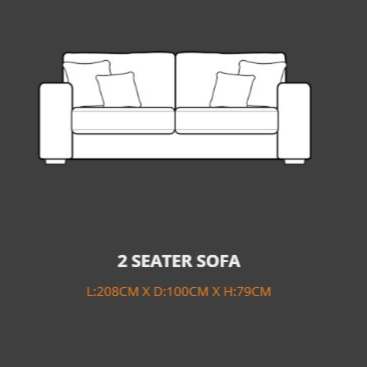 Lebus 2 Seater Sofa Lebus Henley 2 Seater Sofa