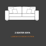Lebus 2 Seater Sofa Lebus Henley 2 Seater Sofa
