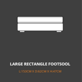 Lebus Foot Stool Lebus Henley Large Rectangular Fabric Foot Stool