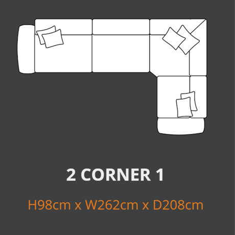 Lebus Corner Sofa Lebus Keaton 2C1 Sofa