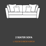 Lebus 2 Seater Sofa Lebus Nova 2 Seater Sofa
