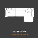 Lebus Chaise Sofa Lebus Nova Chaise Group