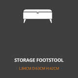 Lebus Foot Stool Lebus Nova Storage Footstool