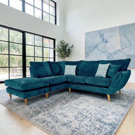 Lebus Corner Sofa Lebus Perth Left Hand Facing Corner Sofa with Footstool