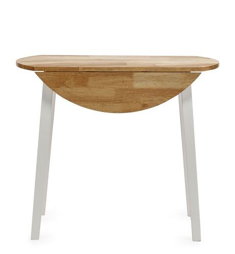 Julian Bowen Dining Tables Linwood Round Drop Leaf Table - Natural Top
