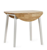 Julian Bowen Dining Tables Linwood Round Drop Leaf Table - Natural Top
