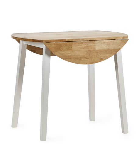 Julian Bowen Dining Tables Linwood Round Drop Leaf Table - Natural Top