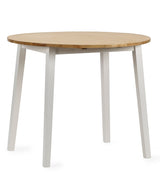 Julian Bowen Dining Tables Linwood Round Drop Leaf Table - Natural Top