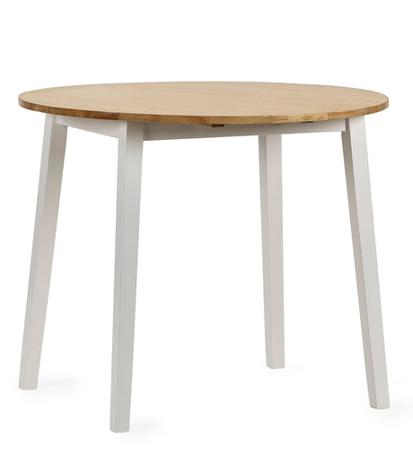 Julian Bowen Dining Tables Linwood Round Drop Leaf Table - Natural Top