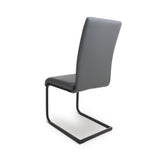Furniture Link Dining Chair Loft Grey Dining Chair Black Leg (Sold in Pairs)