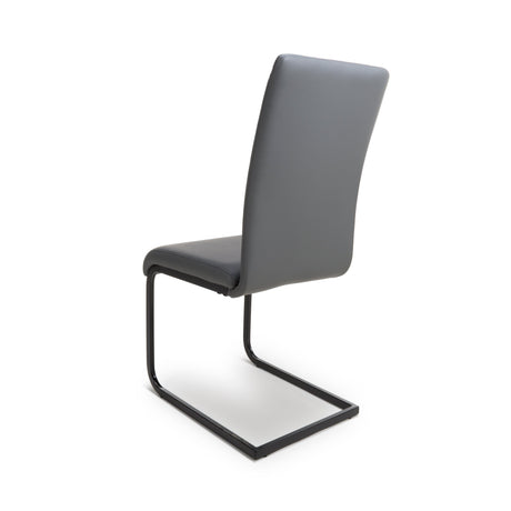 Furniture Link Dining Chair Loft Grey Dining Chair Black Leg (Sold in Pairs)