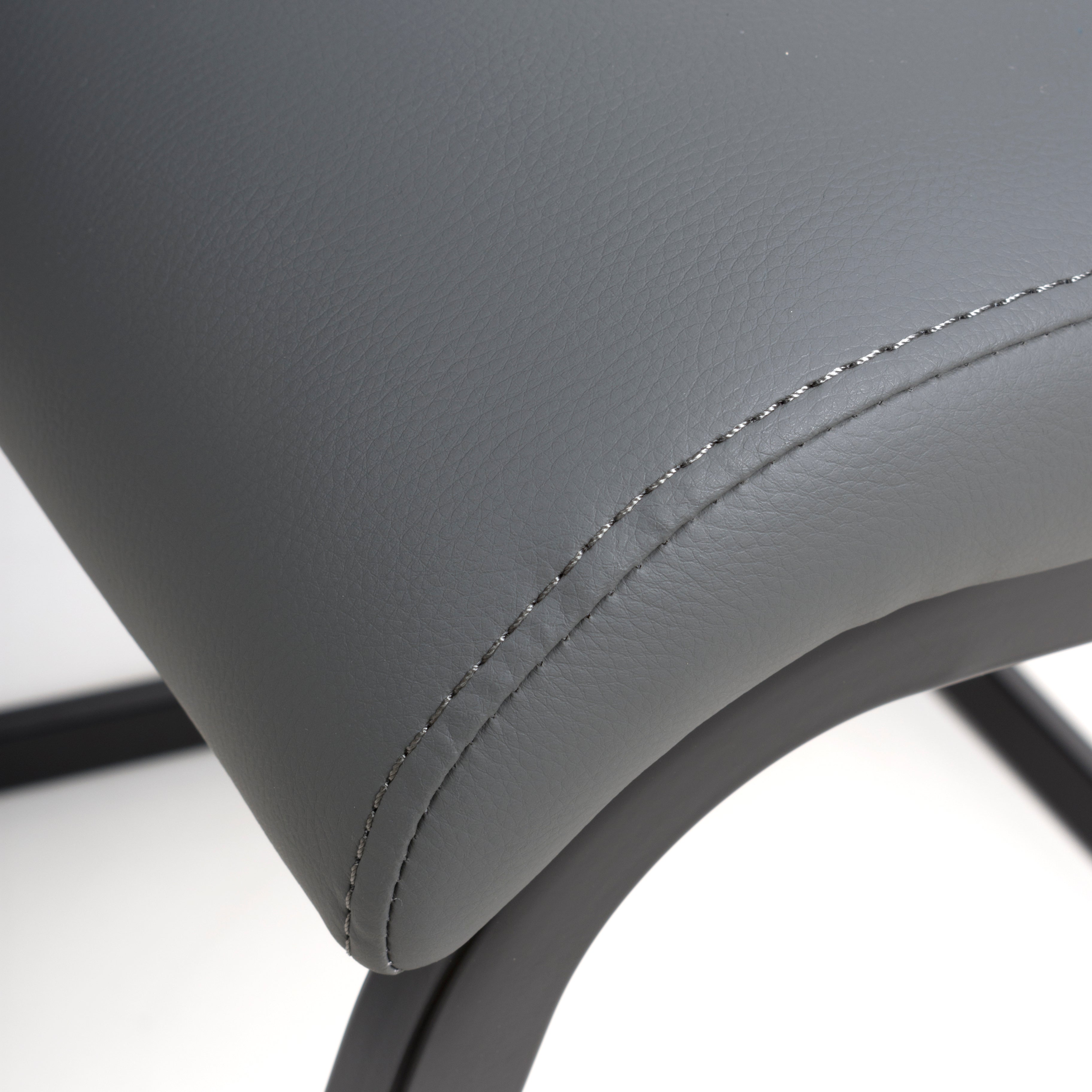 Furniture Link Dining Chair Loft Grey Dining Chair Black Leg (Sold in Pairs)