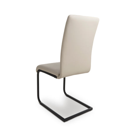 Furniture Link Dining Chair Loft Taupe Dining Chair Black Leg (Sold in Pairs)
