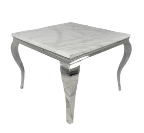 AWST Dining Table Louis 1.0m Square Marble Dining Table