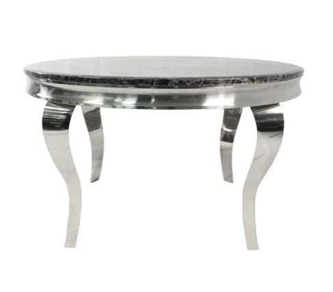AWST Dining Table Louis 1.3m Round Marble Dining Table