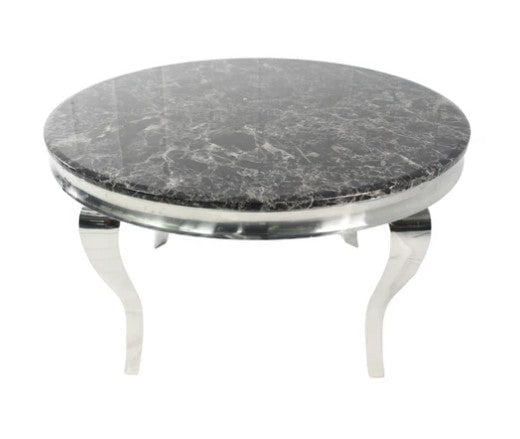 AWST Dining Table Louis 1.3m Round Marble Dining Table