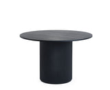 Julian Bowen Dining Tables Louis Fluted Round Dining Table - Black