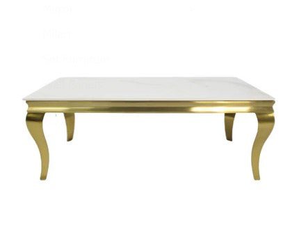AWST Coffee Table Louis Gold Marble Coffee Table