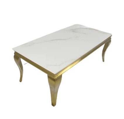 AWST Coffee Table Louis Gold Marble Coffee Table