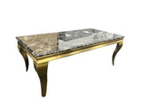 AWST Coffee Table Louis Gold Marble Coffee Table
