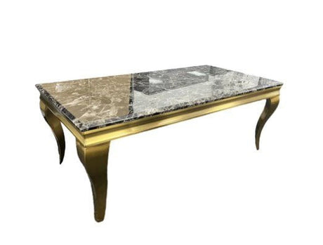 AWST Coffee Table Louis Gold Marble Coffee Table