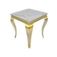 AWST Lamp Table Louis Gold Marble Lamp Table
