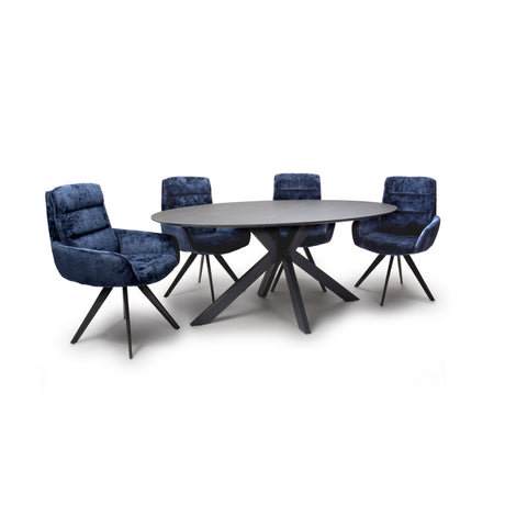 Furniture Link Dining Table Extending Lunar Oval Table 1800mm