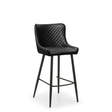 Julian Bowen Bar Stools Luxe Faux Leather Barstool - Black