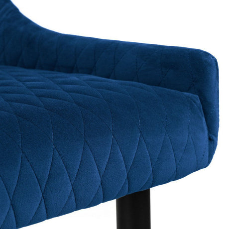 Julian Bowen Benches Luxe High Back Bench - Blue