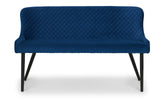 Julian Bowen Benches Luxe High Back Bench - Blue