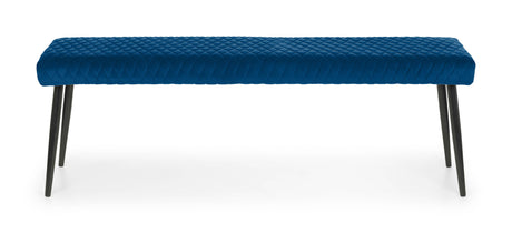 Julian Bowen Benches Luxe Low Bench - Blue