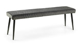 Julian Bowen Benches Luxe Low Bench - Grey