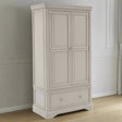 Vida Living Wardrobe DefaultTitle Mabel Taupe 2 Door 1 Drawer Wardrobe