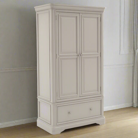 Vida Living Wardrobe DefaultTitle Mabel Taupe 2 Door 1 Drawer Wardrobe