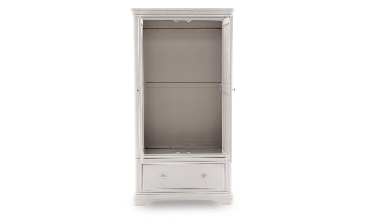 Vida Living Wardrobe DefaultTitle Mabel Taupe 2 Door 1 Drawer Wardrobe