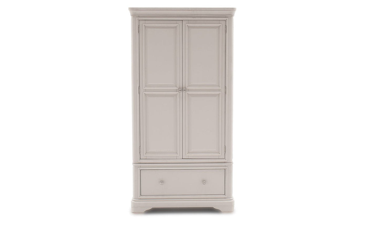 Vida Living Wardrobe DefaultTitle Mabel Taupe 2 Door 1 Drawer Wardrobe