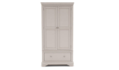 Vida Living Wardrobe DefaultTitle Mabel Taupe 2 Door 1 Drawer Wardrobe