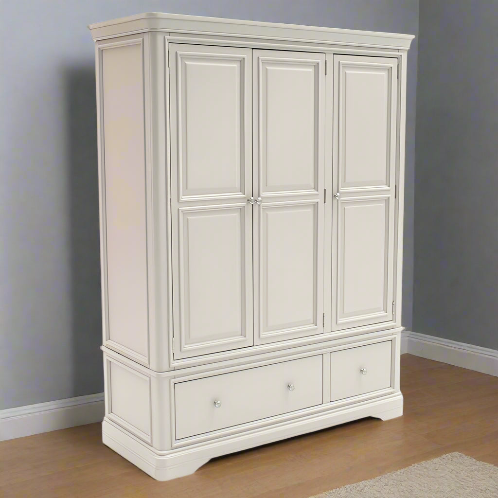 Vida Living Wardrobe DefaultTitle Mabel Taupe 3 Door 2 Drawer Wardrobe