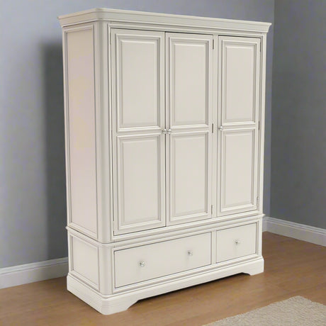 Vida Living Wardrobe DefaultTitle Mabel Taupe 3 Door 2 Drawer Wardrobe