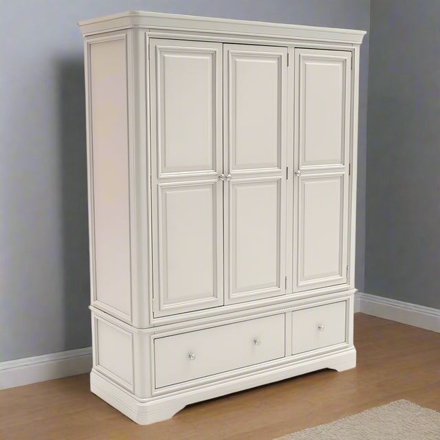 Vida Living Wardrobe DefaultTitle Mabel Taupe 3 Door 2 Drawer Wardrobe
