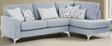 Lebus Corner Sofa Blue Madena Right Hand Facing Chaise Sofa