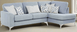 Lebus Corner Sofa Blue Madena Right Hand Facing Chaise Sofa