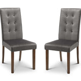 Julian Bowen Dining Chairs Madrid Velvet Dining Chairs - Sold in pairs
